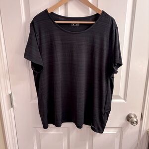 Eddie Bauer Athletic Black Stripe Short Sleeve Tee 2XL